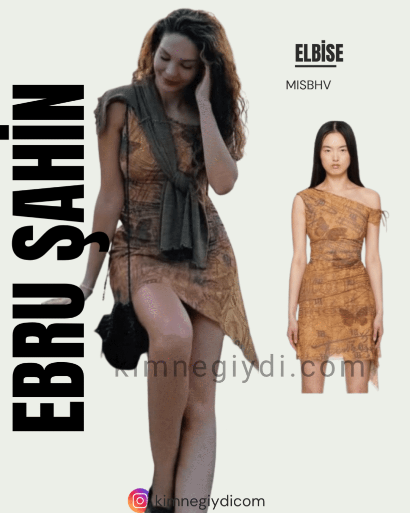Ebru Şahin’in 6 Temmuz Instagram paylaşımındaki siyah MISBHV elbise