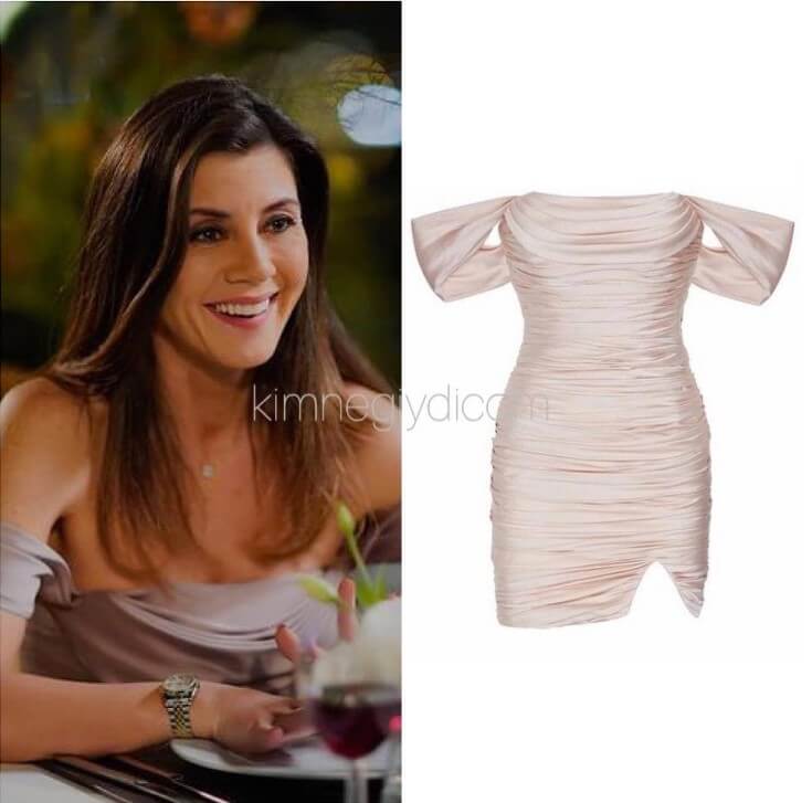 Gökçe Bahadır’ın giydiği Maison Ju marka Agnes mini elbise