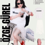 Özge Gürel’in Instagram’da giydiği Jil Sander tişört, Zimmermann etek ve Adidas sneaker kombini