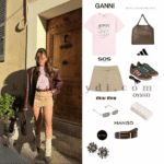 Sıla Türkoğlu Ganni t-shirt, Sosun mini etek, Adidas Gazelle ayakkabı ve Stella McCartney çanta ile